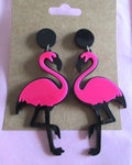 GiGi Earrings 'Bright Flamingo' Large