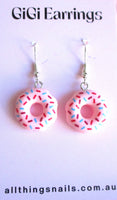 GiGi Donut Pink Dangles