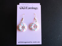 GiGi Donuts White Dangles